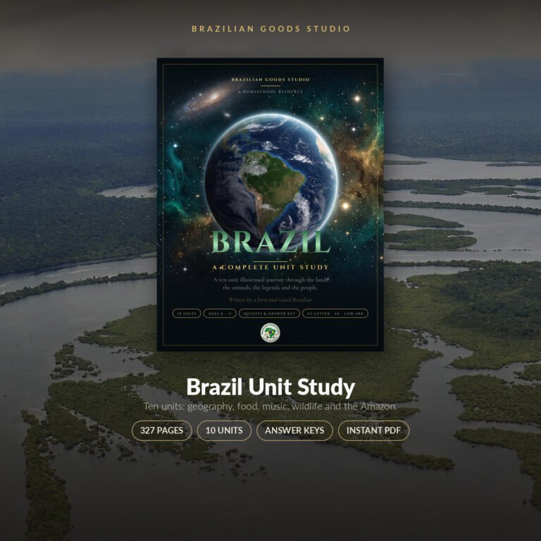 Brazil Unit Study — printable PDF by Brazilian Goods Studio