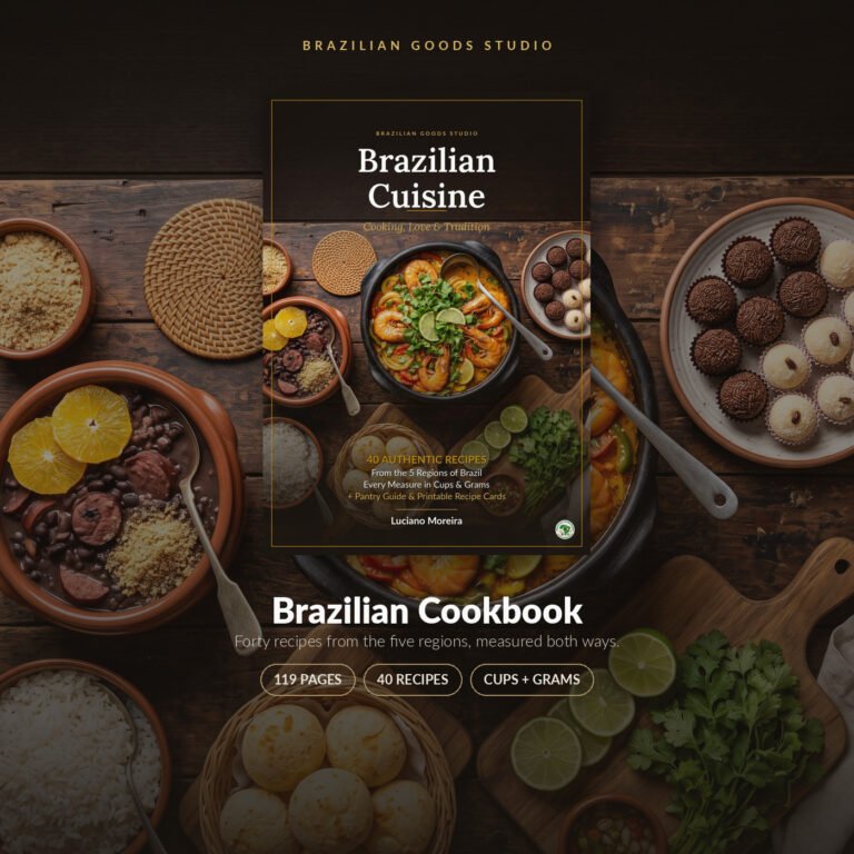 Brazilian Cookbook — printable PDF by Brazilian Goods Studio