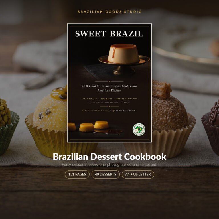 Brazilian Dessert Cookbook — printable PDF by Brazilian Goods Studio