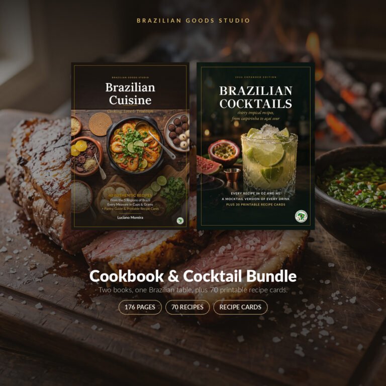 Brazilian Cookbook and Cocktail Bundle — printable PDF by Brazilian Goods Studio