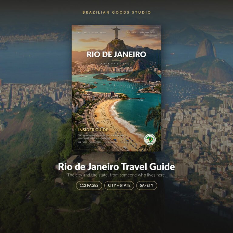 Rio de Janeiro Travel Guide — printable PDF by Brazilian Goods Studio