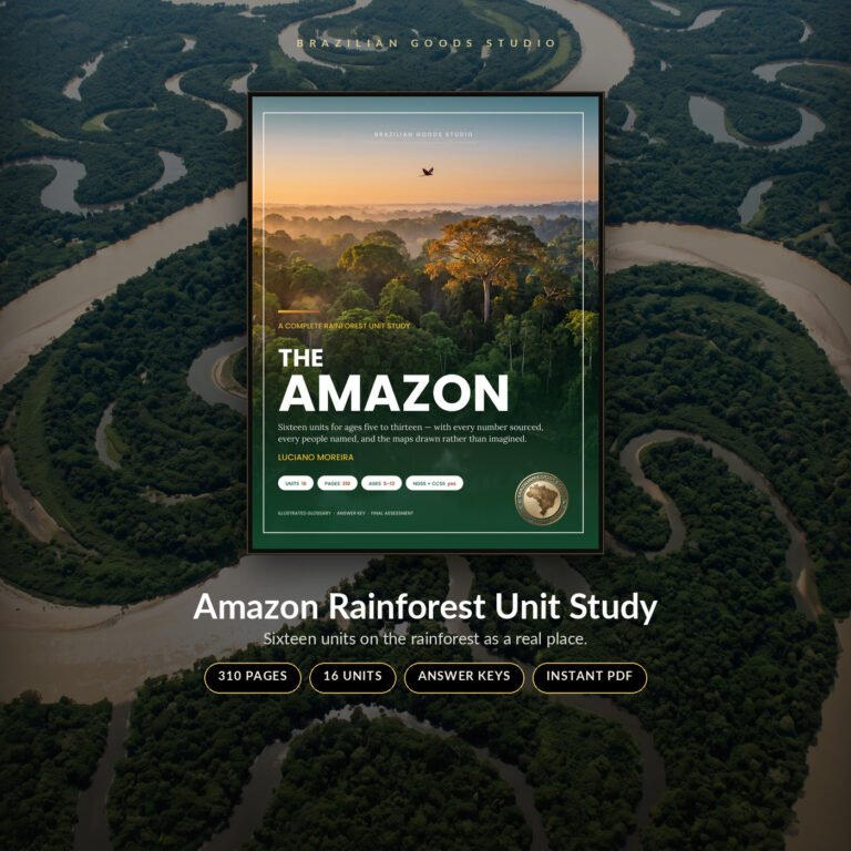 Amazon Rainforest Unit Study — printable PDF by Brazilian Goods Studio